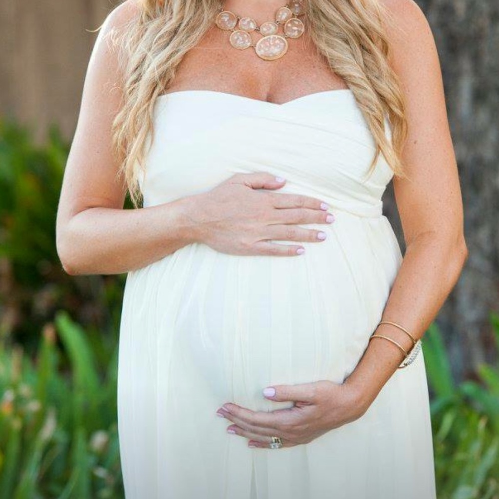 Maternity Long white dress